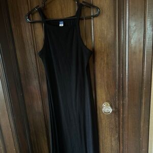Black Old Navy Ribbed Tank Dress